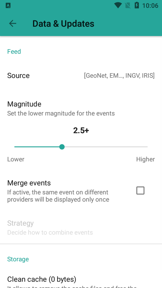 EarthQuake app v17.3.2