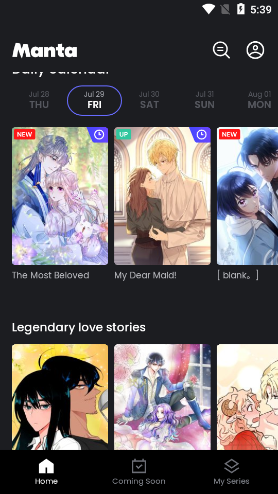 Manta漫画无广告版 v24.7.348