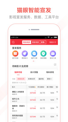 猫眼专业版实时票房app