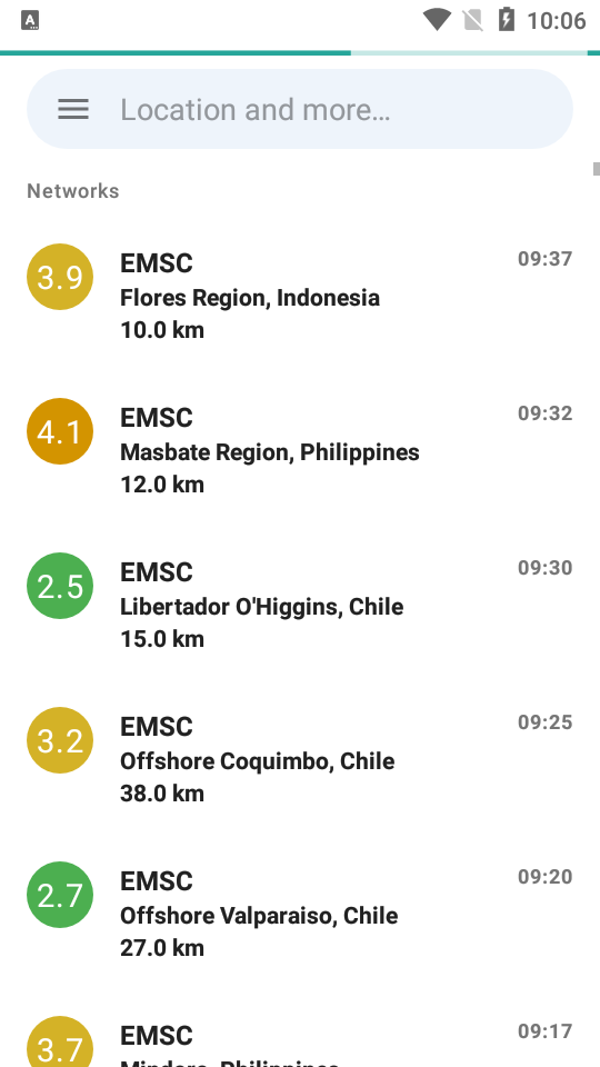 EarthQuake app v17.3.2