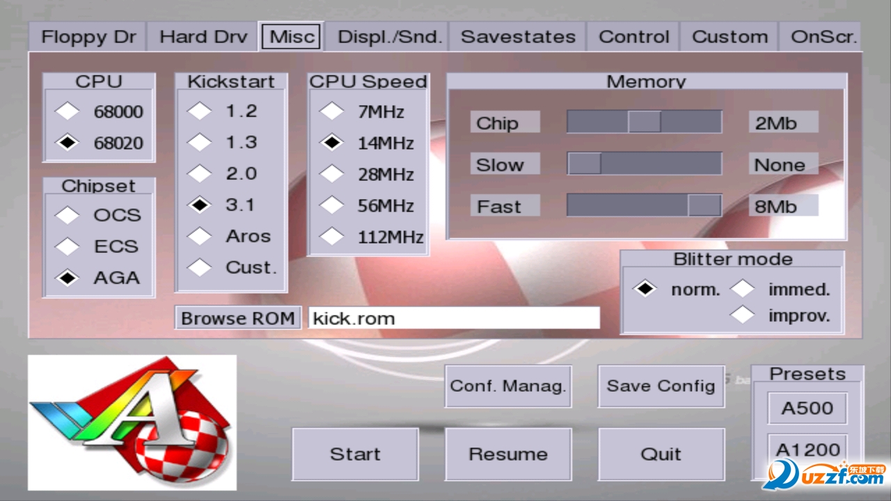 Amiga模拟器(Uae4all2) v2.3.7.4