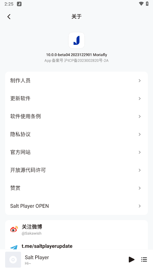 Salt Player app v10.0.004