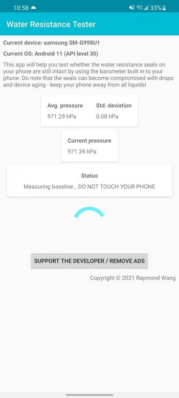 Water Resistance Tester app(手机防水性测试) v1.2.1
