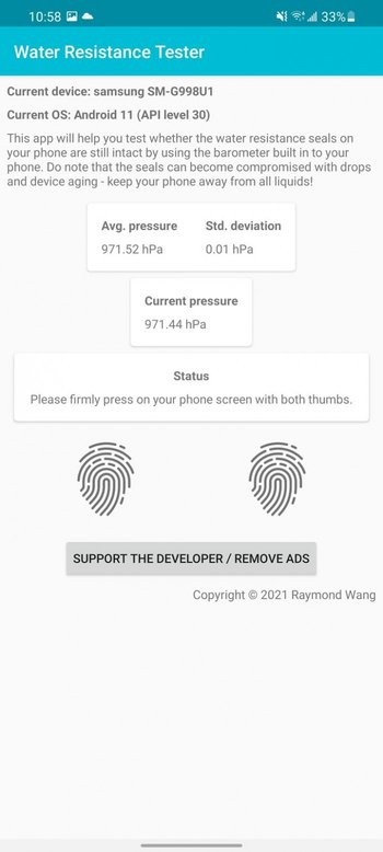 Water Resistance Tester app(手机防水性测试) v1.2.1